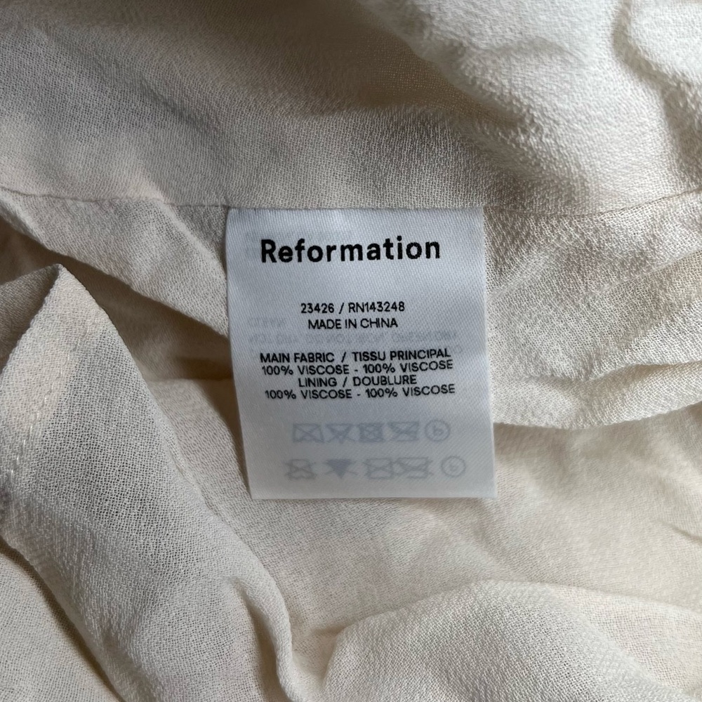 Reformation Floral Green Dress Size 3X - Picture 13 of 14